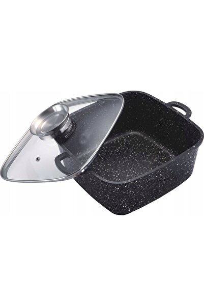 Brunbeste Caserolă pătrată tradițională antiaderentă cu aspect de marmură 6.5L
