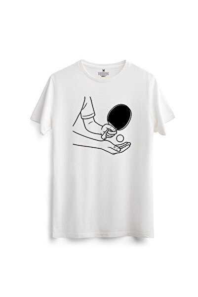 hakuof Table Tennis Printed Cotton T-Shirt Table Tennis