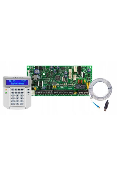 PARADOX KIT SISTEM DE ALARMĂ GSM SPECTRA 3 SENZORI DE MIȘCARE PANOU LCD SMS CLIP