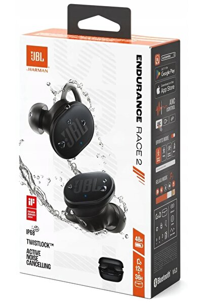 JBL Căști in-ear Endurance Race 2 ANC Impermeabile Negru