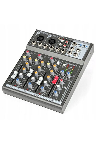 NO BRAND Mixer scenă muzicală 4 canale USB RCA Vonyx