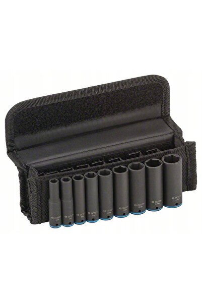Bosch Set de 9 chei tubulare de impact de 1/4 "