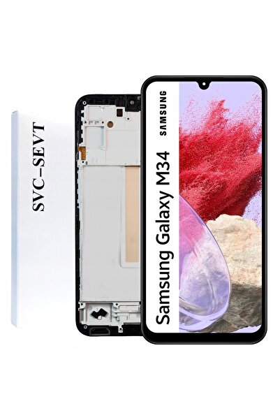 NO BRAND Display pentru Samsung Galaxy M34 Ecran LCD cu Ramă Original Zila SM...