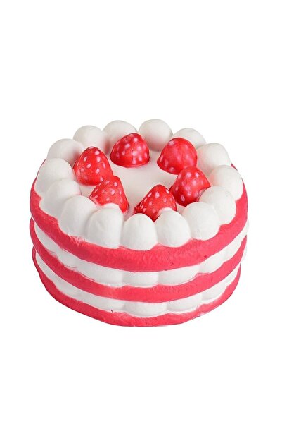 OEM Jucarie parfumata Squishy Tort de capsuni, 12 cm, VisionXXI