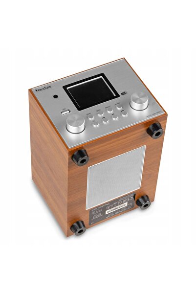 NO BRAND Radio DAB+ Tuner FM Subwoofer Argintiu pentru Birou, Sufragerie, Dor...