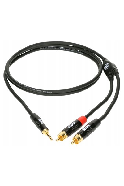NO BRAND Cablu KLOTZ mufă MINI JACK 3,5 / 2x RCA Cinch 0,9m, KLOTZ
