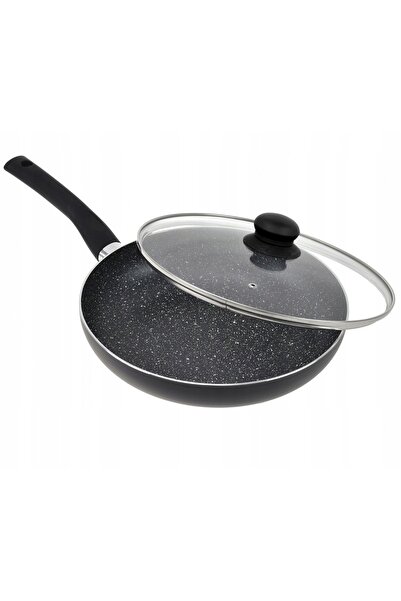 Brunbeste Tigaie cu înveliș de marmură cu capac 28cm Antiaderentă