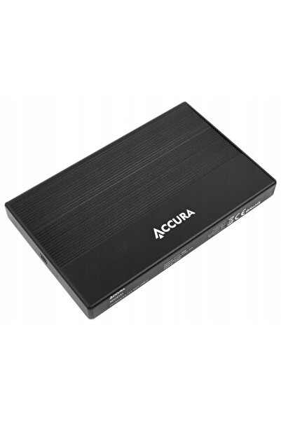 NO BRAND Carcasă HDD Accura 2.5 inch SATA USB-C Aluminiu negru 5000 Mbps