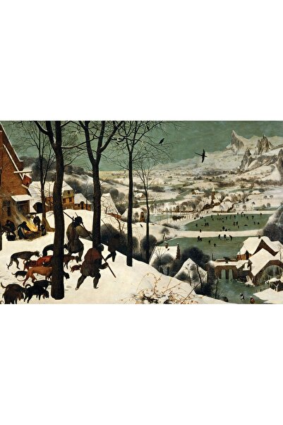 NO BRAND Puzzle 1000 - Brueghel, Vânătorii de zăpadă PIATNIK