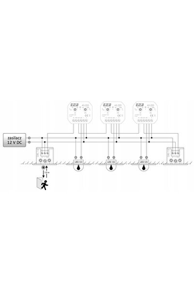 F&F DİZAYN Senzor de distanță F&F DRL-12 culoare aluminiu