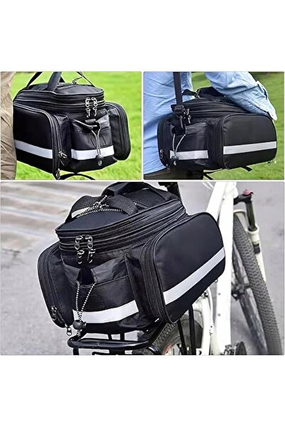 NO BRAND SAC IMPERMEABIL PENTRU PORTBAGAJUL DE BICICLETĂ 10-27 L – REFLECTORI...