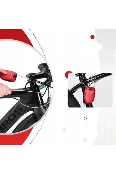 ROCKBROS Clemă bicicletă 32420981001 Cablu roșu