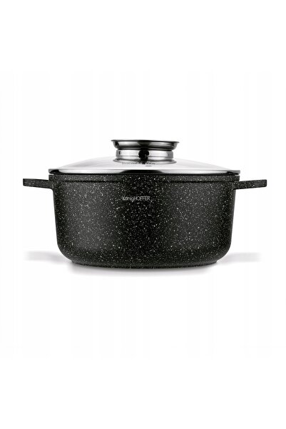 Konighoffer GARNEK Inducție Antiaderent Capac Pollo Negru 4,5l 24cm