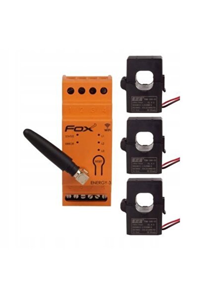 F&F DİZAYN MONITOR CONSUM ENERGIE 3F 100A FOX ENERGY-3 WI-FI F&F Wi-MEF-3-100