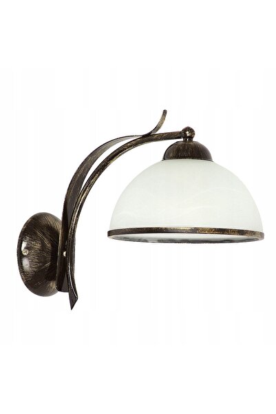 NO BRAND Aplică de perete Luminex albă, galbenă E27 60 W