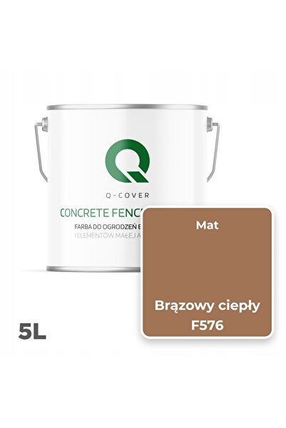 NO BRAND Vopsea pentru beton, pentru ziduri și garduri, culoare maro cald, F5...