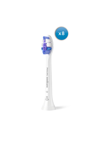 Philips Capete de periuță de rezervă Sonicare S2 Sensitive, pachet de 8 - Alb
