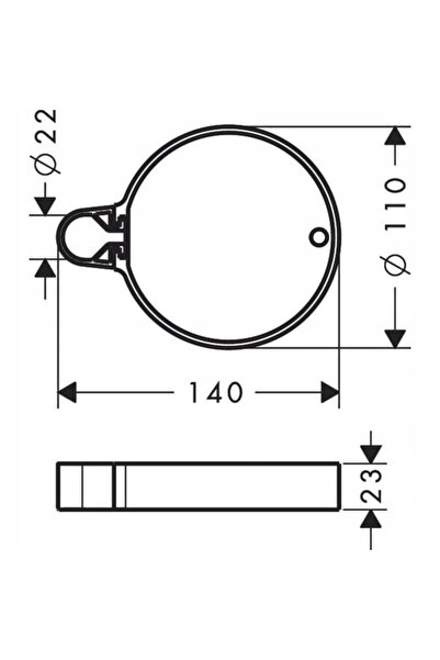 Hansgrohe Suport bară de duș Croma crom 28678000