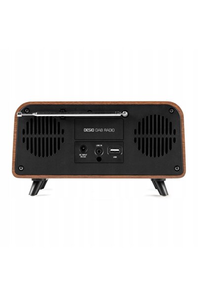 NO BRAND Radio digital DAB+ și FM stil retro lemn închis Audizio