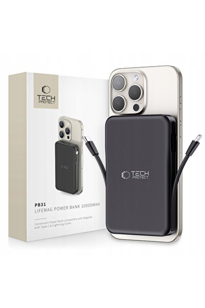 NO BRAND Powerbank TECH-PROTECT PB31 LifeMag MagSafe 10000 mAh Negru