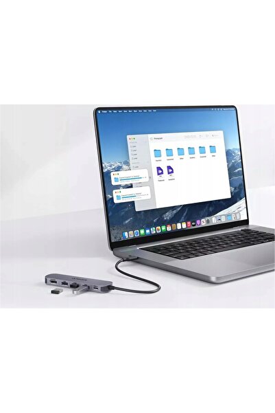 Anker Hub USB-C Anker, 2xUSB-A, 1xUSB-A 3.0, 1xUSB-C, 1xHDMI, gri, pasiv