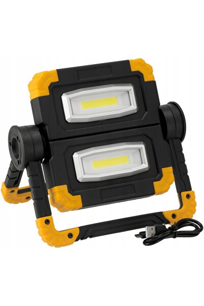 NO BRAND Proiector cu lampă halogen LED 2x 10W reîncărcabil