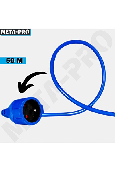 NO BRAND Cablu prelungitor 50M 3x1,5MM CU ÎMPĂTRUNZIRE META-PRO Construcții G...