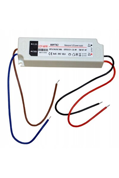 NO BRAND Sursă de alimentare LED 12V 40W IP67 Plastic EK