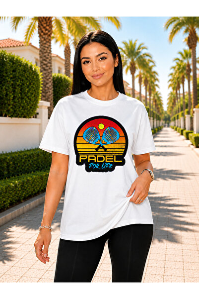 VODEXA Unisex Oversize Tennis Printed T-Shirt 100% Cotton Tennis Themed Comfo...