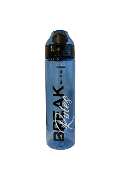 Noki Water Bottle Tritan Auto Lid Soft Touch with Strap 630 ml (Blue)