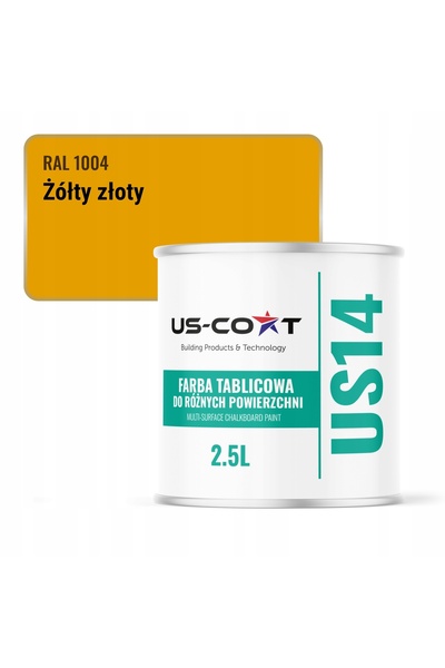 NO BRAND Vopsea pentru mobilier și pereți, culoare metalică, 2.5L, Galben Aur...