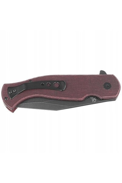 Fox Cuțit pliabil Eastwood Tiger din Micarta Burgundy, Black S90V