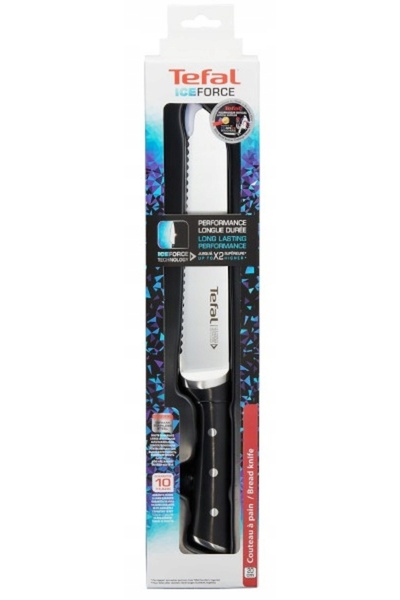 TEFAL Cuțit de pâine Ice Force 20 cm din oțel inoxidabil
