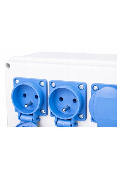 NO BRAND Cutie de distribuție aparentă cu prize cu clape 8x250V IP44 VIPLAST