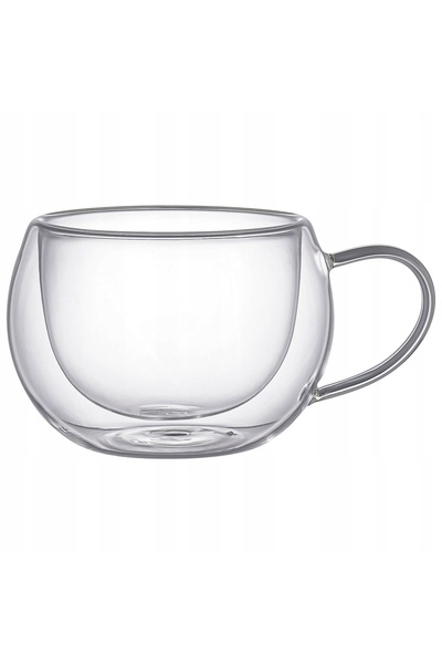 Aqualogis Cafea Ceai Cappuccino Pahare 270ml Termice cu Perete Dublu 6 bucăți