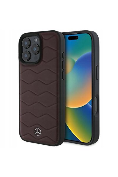 MERCEDES Husă rezistentă din piele pentru iPhone 16 Pro Max, Husă la modă, Ca...