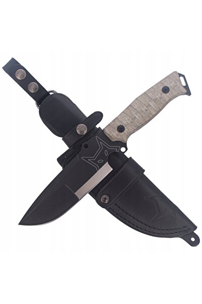 NO BRAND FOX Sherpa Canvas Micarta Cuțit 140mm (FX-610)