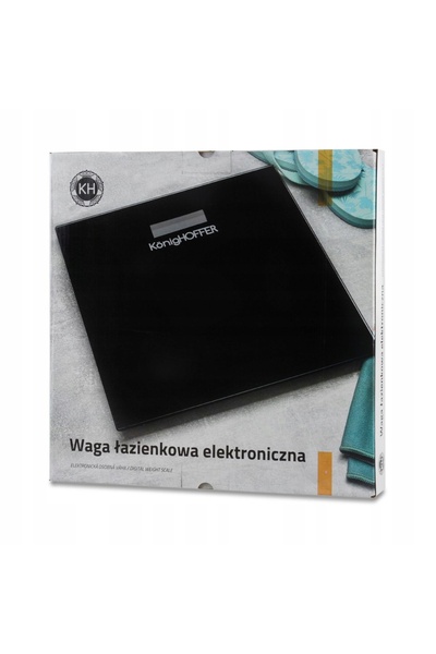Konighoffer Cântar electronic de baie de precizie negru