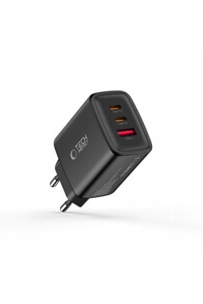 NO BRAND TECH-PROTECT NCA65W-GAN ADAPTOR DE ALIMENTARE CU 3 PORTURI USB-C PD ...
