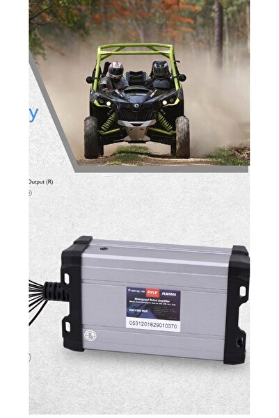 NO BRAND Amplificator marin cu 4 canale pentru iaht și barcă Quad Pyle PLMTR4A