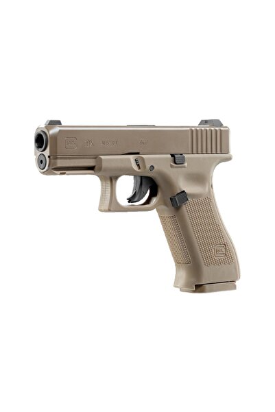 NO BRAND Pistol airsoft Glock 19X CO2 de 4.5mm, culoare coyote, cu încărcător