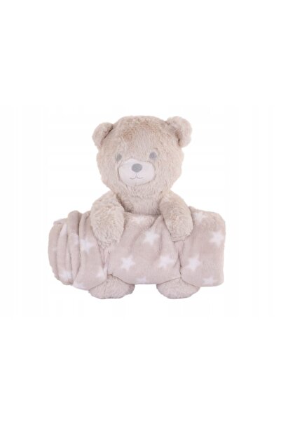 Home Styling Collection PĂPUȘĂ CU PĂTURĂ DIN FLANELĂ BEJ PENTRU COPII – URSUL...
