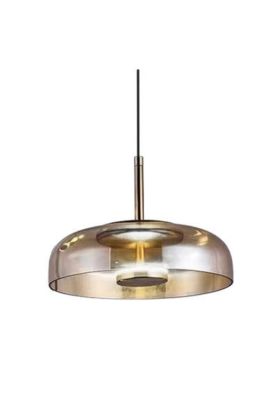 Milagro Lustră suspendată decorativă VETRO AMBER 6W pentru deasupra insulei d...