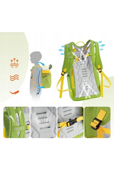 NO BRAND Rucsac de trekking pentru copii, impermeabil, 8L, 6-10 ani, QUNATURE...