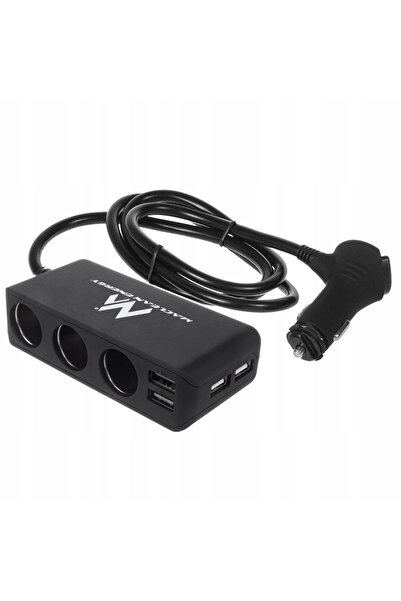 Maclean TRIANGLE 12-24V 2xUSB 120W Distribuitor priză brichetă auto