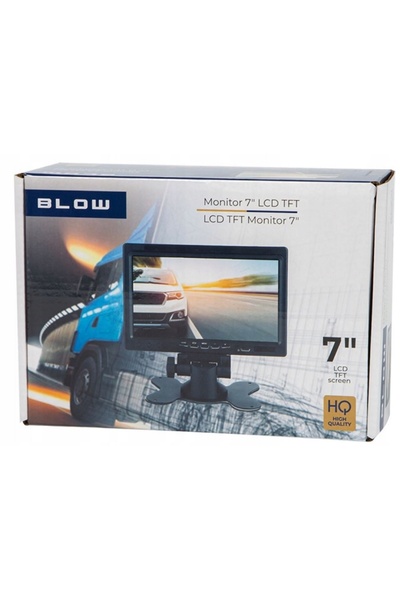 Blow Monitor cameră de marșarier LED cu unghi larg de 7 inch, 12V 24V, 18 IR,...