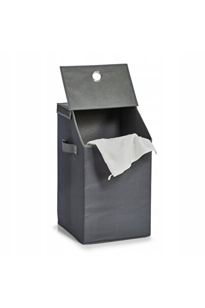 zeller Coș de rufe cu capac, recipient pentru baie, 80 L, depozitare rufe