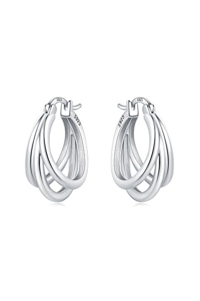 Choice OTE4054 925 Sterling Silver Exquisite Multi-layer Ear Ring Jewelry Ver...