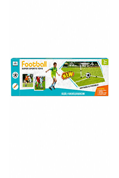 Generic Brand Poartă de Fotbal pentru Copii 100 × 53 × 60 cm cu Minge și Pomp...