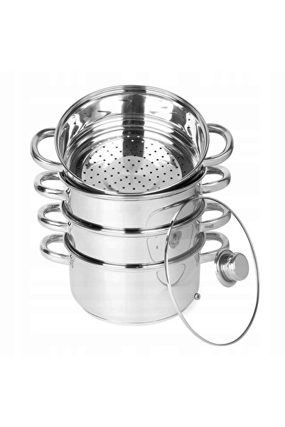 NO BRAND OALĂ pentru gătit la aburi, 5 L, pentru plite cu inducție și gaz